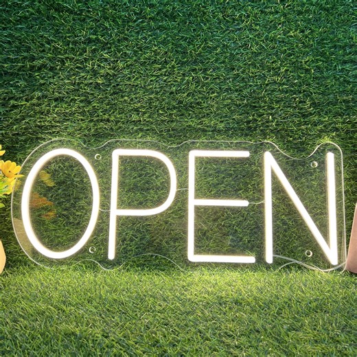 Open Neon Sign,custom Open Neon Light,open Led Light up Sign,restaurant Bar Shop Store Wall Decor,open Sign for Window - Etsy