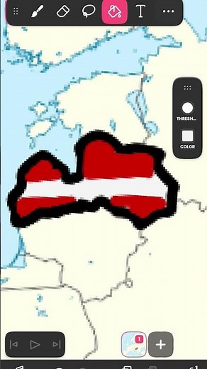Drawing Country Flags of Europe: Latvia 🇱🇻 pt 2