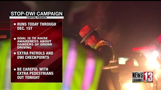 Police step up DWI patrols during holiday week