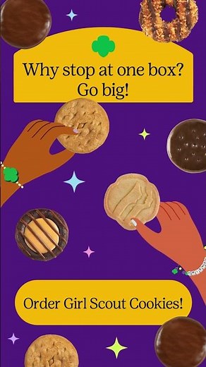 Girl Scout Cookies. Go Big! #girlscoutcookies