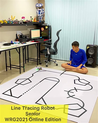 ทดสอบสนามแข่ง Line Tracing Robot กติการุ่น Senior รายการ World Robot Games 2021 Online Edition Challenge ✌️👌 | NPS Robotics Computer