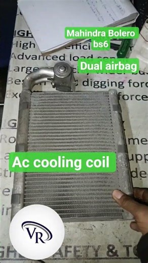 Mahindra Bolero BS6 dual airbag Cooling Coil.
