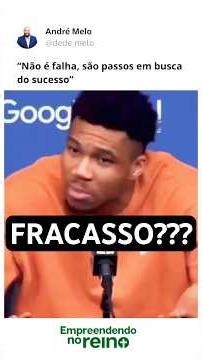 Fracasso não, APRENDIZADO!