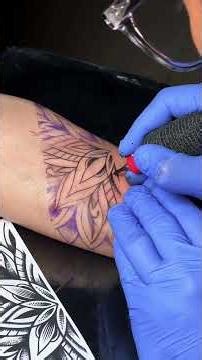 Diagonal Geometry Flow Tattoo