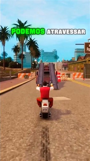 Can We Cross Blocked Bridges by Jumping a Motorcycle in GTA Games? 🫪 #gta #gta5 #shorts