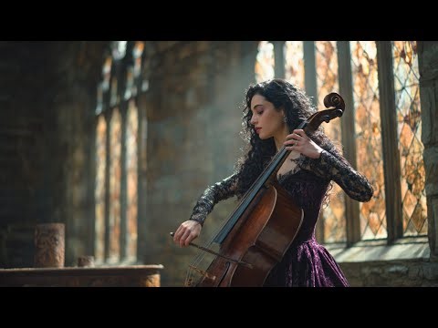 ⚜️ Echoes of Time – Gothic Beauty Playing Strings in Slow Motion