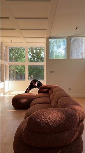 finally setting up my first piece of furniture in the new home, the knoll biboni sofa