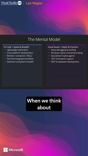 You don't have to pick a side. ⚙️VS Code and Visual Studio bring different strengths to the same workflow.https://t.co/y1LzI0UlR2