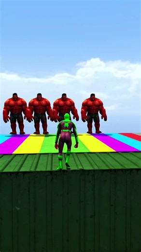 💀 Spiderman Ragdoll Fails Jump in GTAv #🕸️🔥shorts #gta5 in Ep 36 | موت على المنحدر الحلزوني في GTA 5