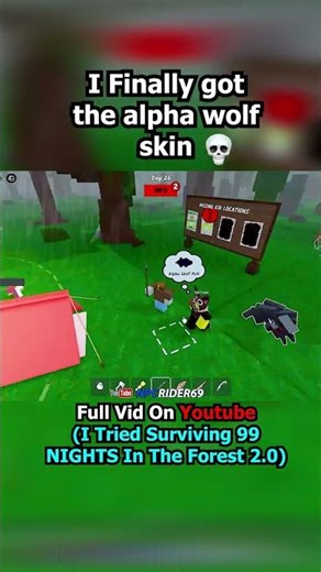 I Finally Got The Alpha Wolf Skin #roblox