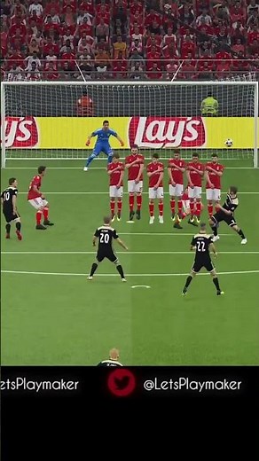 😂 Beautiful free-kick goal in #pes2019, get it? ⚽