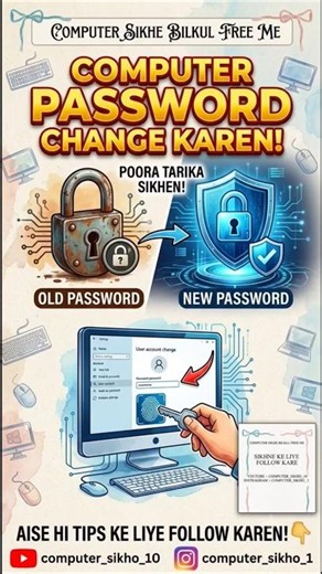 How to change computer password.