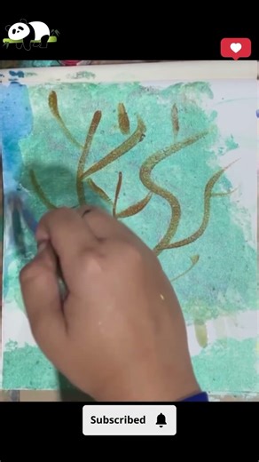 Wait for the MAGIC 🌳✨ #shorts #viral #painting