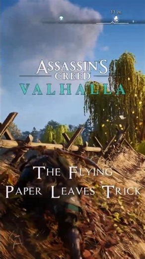 Assassin's Creed Valhalla - The flying paper leaves trick