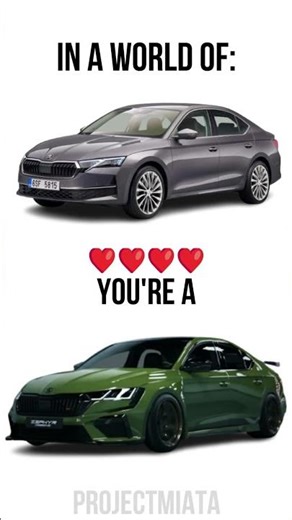 In a World of Škoda Octavia, You Are an Octavia vRS 🔥🚗 | #trends #fyp #songlyrics #exe #find #cartok