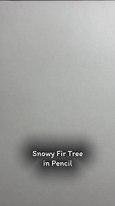 How to draw a snowy fir tree in pencil. | The Artery Art Shop and Classes