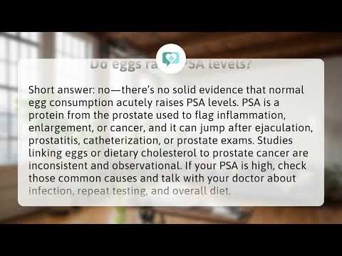 Do eggs raise PSA levels? | Eggs & PSA