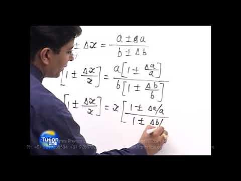 Propagation of Errors during Division