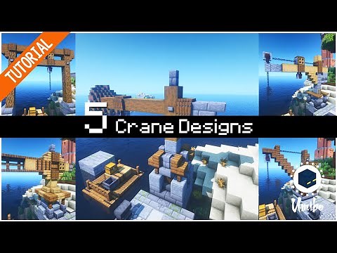 5 Crane Designs for Minecraft