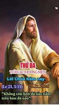 Thứ ba tuần 34 thường niên ngày 25.11.2025 #vnxloichua