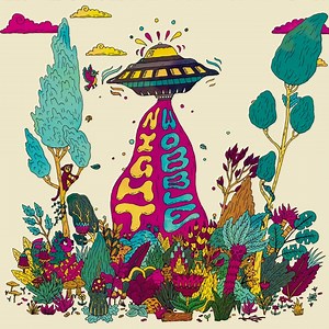 Pretty Lightning are today announcing their new album ‘Night Wobble’ and sharing the lead single ‘Glade Runner’ 🍃🛸 Their sixth full-length to date and second instrumental record arrives February 21st 2025. Watch the visualiser and pre-order on limited edition colour vinyl here: prettylightning.lnk.to/nightwobble The newly-announced ‘Night Wobble’ LP is a set of downtempo, repetitive grooves that course through dusty spaghetti-western psychedelia, Tuareg-derived desert-blues, library music and 