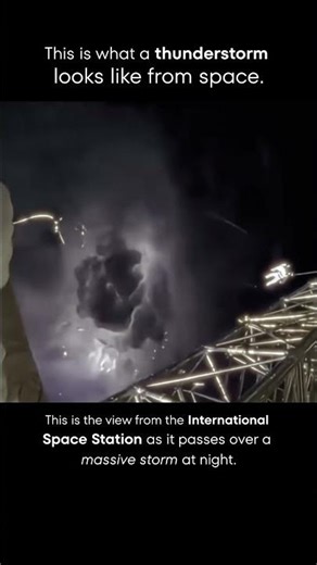 Massive Thunderstorm Caught from Space