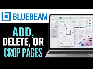 How to Add, Delete, or Crop PDF Pages in Bluebeam 2026 (EASY GUIDE)