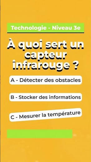 Maîtrise les capteurs infrarouges !