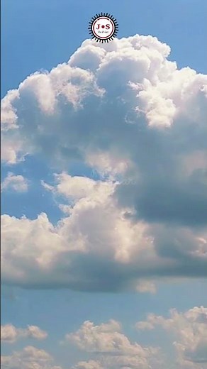 Close Up Video of Blue Sky with Beautiful Fluffy White Soft Clouds in Natural Outdoor Atmosphere