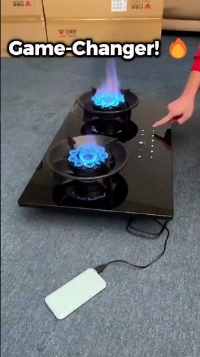 "Smart Touch-Control Gas Cooktop | 2025 Kitchen Tech You Need! #smartkitchen " #SmartKitchenTech