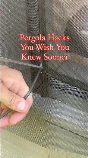 Pergola Hack You’ll Wish You Knew Sooner | Cover + Screen DIY