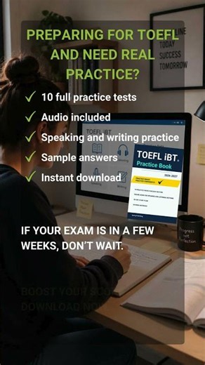 Full TOEFL Practice Test Packs 2026 (Instant Download)