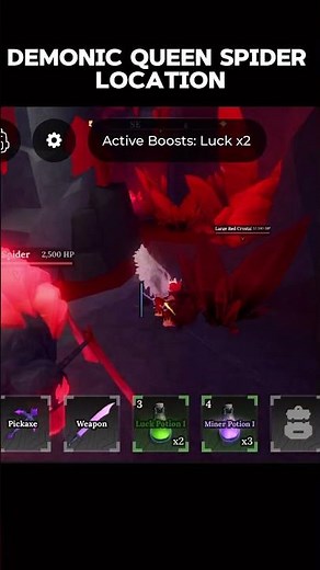 How to Find the Demonic Queen Spider in roblox #roblox #theforge #theforgeroblox #viralvideo #shorts