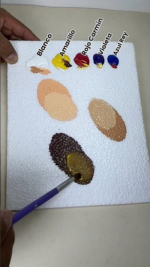 Skin Tones🎨🖌️how to do with acrylic paints #painting #art #painting #creative