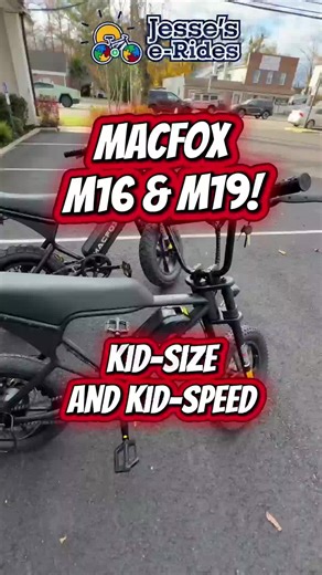 🚲⚡ MacFox M16 — the next step up! Following the M19, here’s the bigger sibling: the MacFox M16. Still lightweight and fun, but with more power for riders who need a little extra speed and size. Quick stats: ⚡ 48V / 500W motor (vs. the M19’s 36V / 250W) 🚀 Top speed: 20 mph 👦 Best for riders who are a bit older or bigger than the typical M19 rider It’s a great next-level kids’ e-bike — easy to handle, quick off the line, and a ton of fun to ride. 📍 Jesse’s e-Rides, 457 Broad Street, Shrewsbury