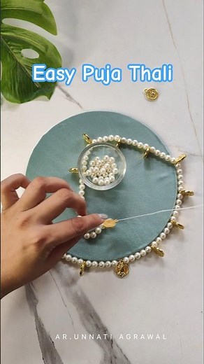 DIY Easy Puja Thali Decoration at Home | Best Out of Waste Puja Thali #thalidecoration #shorts