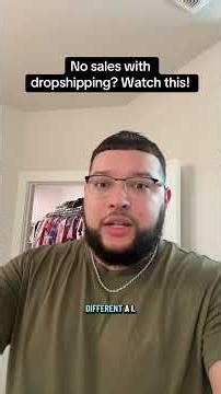 No sales with dropshipping? Watch this!