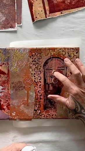 Create stunning collages using handmade textured papers