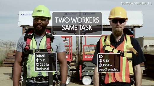 New robotic suits: Superhuman power for construction workers
