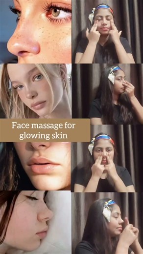 Glow Your Skin Naturally ✨ Face Massage for Instant Glow & Clear Skin | No Cream Needed!