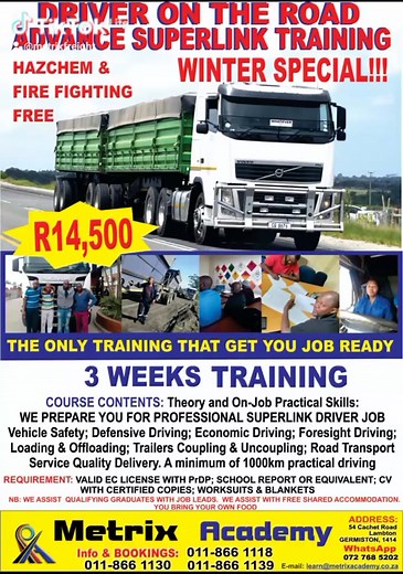 free hazchem training is back by popular demand at metrix we now open for new registrations