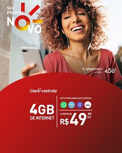 Seu próximo novo é navegar na internet mais rápida do Brasil e falar ilimitado. Aproveite! | Claro Brasil