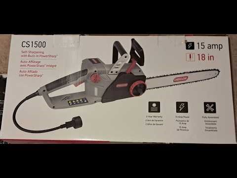 Oregon 18 in electric chainsaw CS1500 with self sharpening