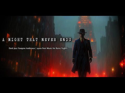 A Night That Never Ends — VTM Inspired Dark Jazz Vampire Ambience - Noir Rain Soundscape