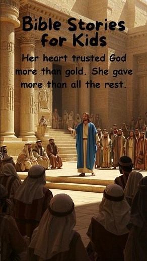 Poor Widow Only Gives 2 Coins, But Jesus Said...Bible Stories for Kids #kidsbiblestories #kidsvideo