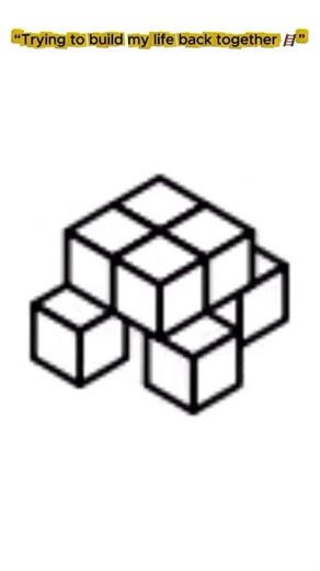 When overthinking starts stacking up 🧱🧠”