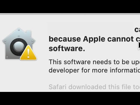 Can’t be opened because Apple cannot check it for malicious software | Mac 2020 FIX