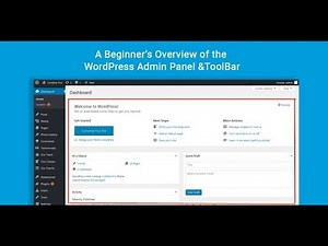 Lesson 13a: How to Customize the WordPress Admin Area Overview and Basic Admin Settings