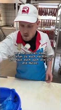 Wie man richtig die Wurst abfüllt #food #metzgerei #handwerk