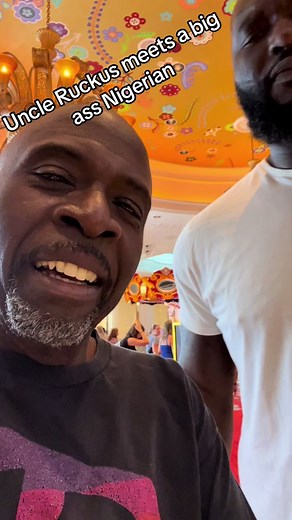 @TheGiantOmos meets #uncleruckus ! #omos #wwe #wrestling #nigeria #boondocks #ruckus #comedy #cartoon #animation #garyanthonywilliams #satire #nigerian #vegas #wwesuperstar